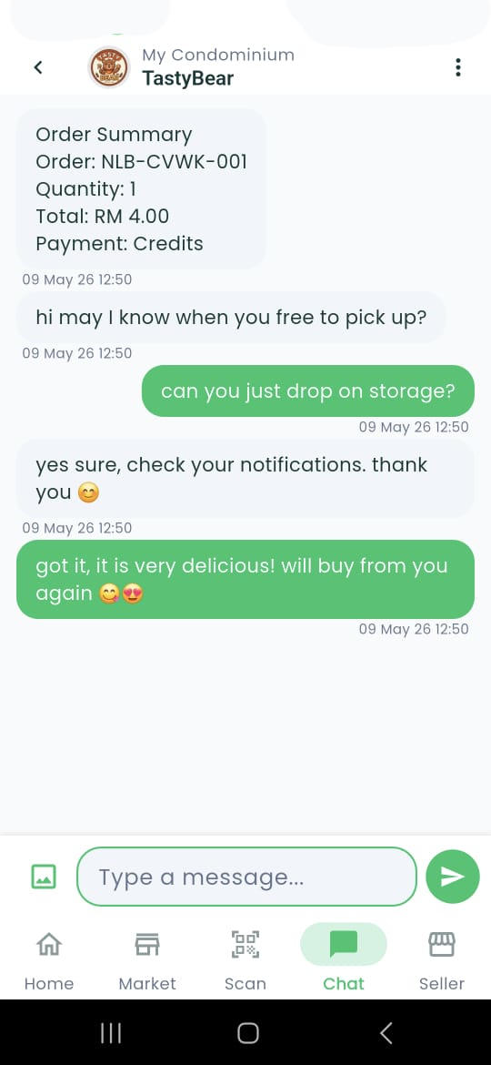 Weplace seller app screen
